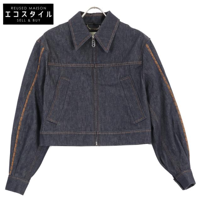 FENDI フェンディ ジャケット 40 インディゴ レディース