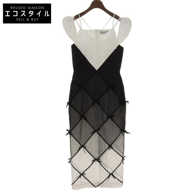 RoseedeMatin ロゼ・ドゥ・マタン ワンピース S ホワイト/ブラック レディース