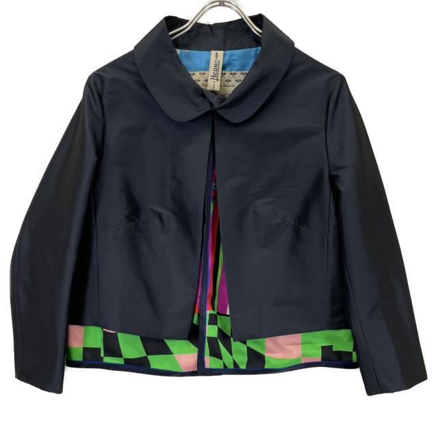 HERNO ヘルノ ジャケット 44 ネイビー レディース