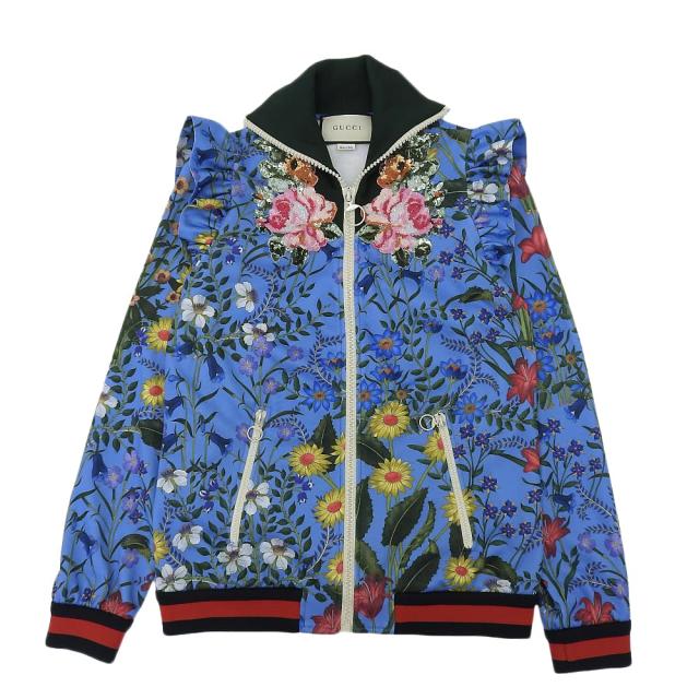 GUCCI グッチ ジャケット M ブルー/マルチカラー レディース GUCCI グッチ ジャケット M ブルー/マルチカラー レディース