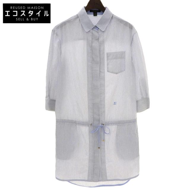 LOUIS VUITTON ルイヴィトン ワンピース 36 ライトブルー/ホワイト レディース