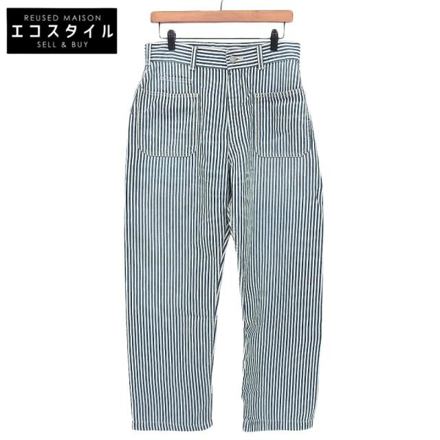 45R フォーティファイブ アール ボトムス 30 ブルー/ホワイト レディース