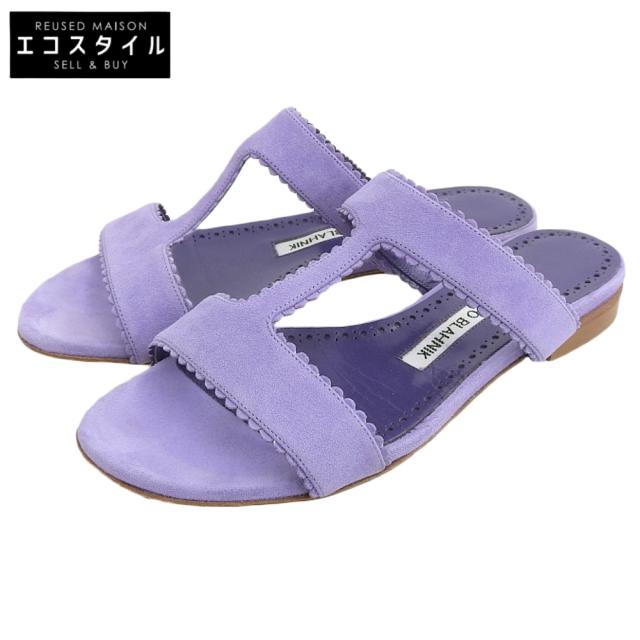 MANOLO BLAHNIK マノロブラニク シューズ 34 1/2 ライトパープル レディース