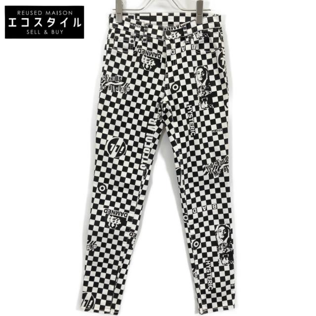 HYSTERIC GLAMOUR ヒステリックグラマー ボトムス 26 ホワイト×ブラック レディース