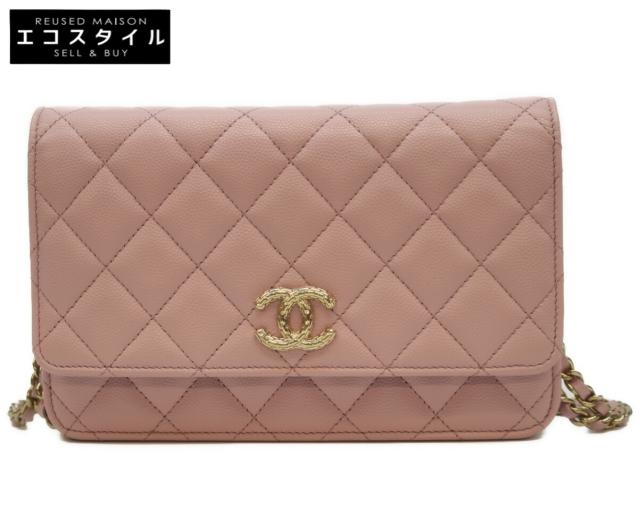 CHANEL シャネル ショルダーバッグ ピンク/GD金具 レディース