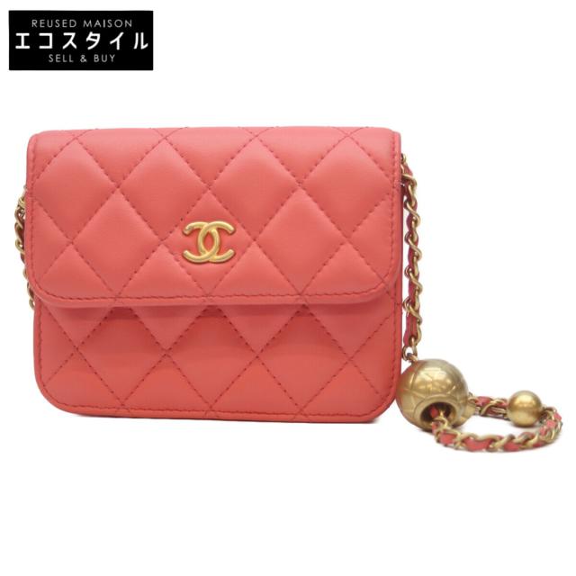CHANEL シャネル ウエストバッグ ピンク/GD金具 レディース