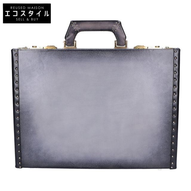 BOSPHORUS LEATHER ボスフォラス レザー スーツケース トランク グレー メンズ