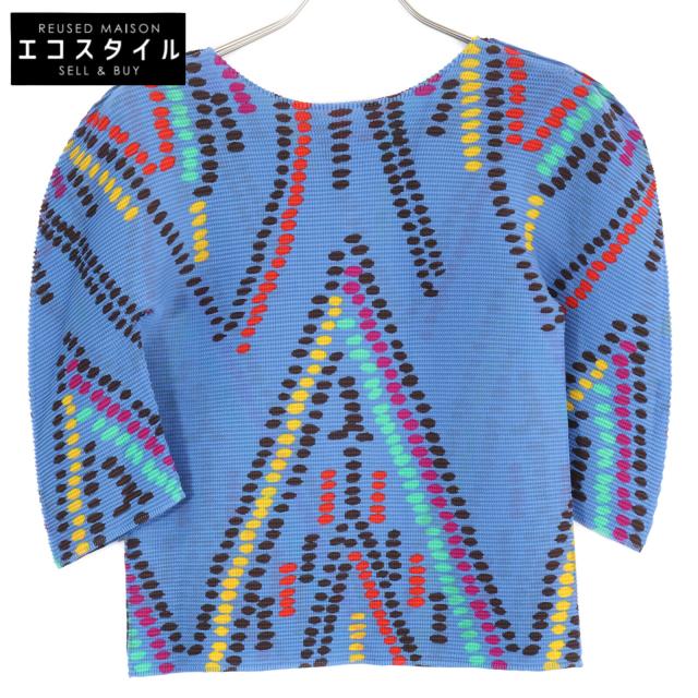 MeISSEYMIYAKE ミーイッセイミヤケ トップス ※サイズの記載はございません。 ブルー/マルチカラー レディース