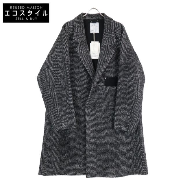 ANCELLM アンセルム コート 2 ホワイト／ブラック メンズ