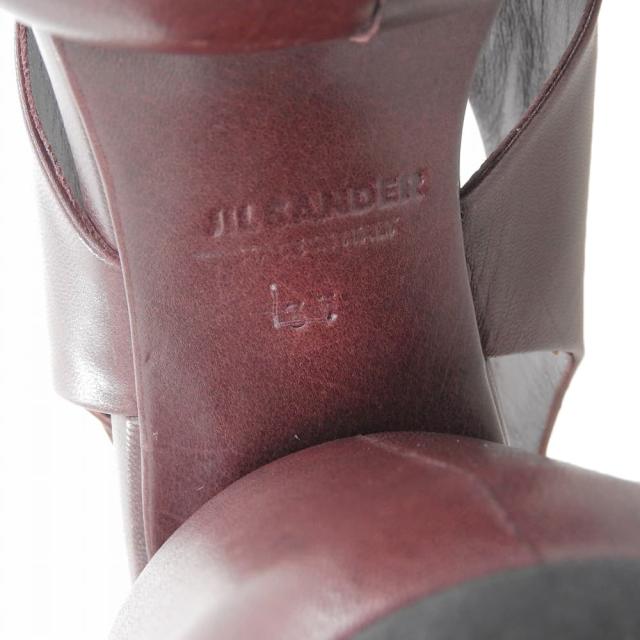 JIL SANDER ジルサンダー シューズ 37 ボルドー レディース