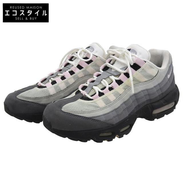 NIKE ナイキ シューズ 9.5(US) グレー/ピンク メンズ