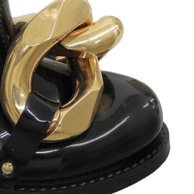 J.W.Anderson ジェイ ダブリュー アンダーソン シューズ 36 ブラック/ゴールド レディース