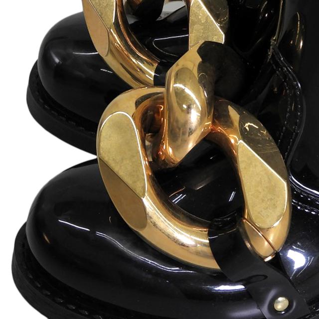 J.W.Anderson ジェイ ダブリュー アンダーソン シューズ 36 ブラック/ゴールド レディース