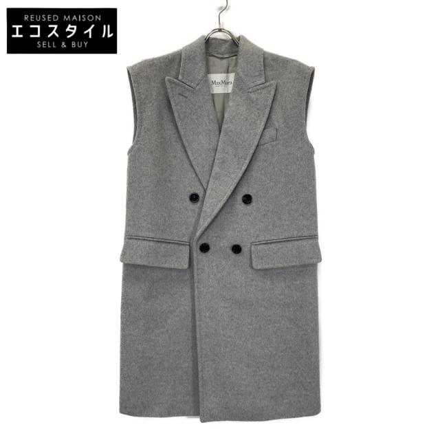 マックスマーラ　グレー ノースリーブ ベストジレ Max Mara マックスマーラ ベスト 36 グレー レディース Max Mara