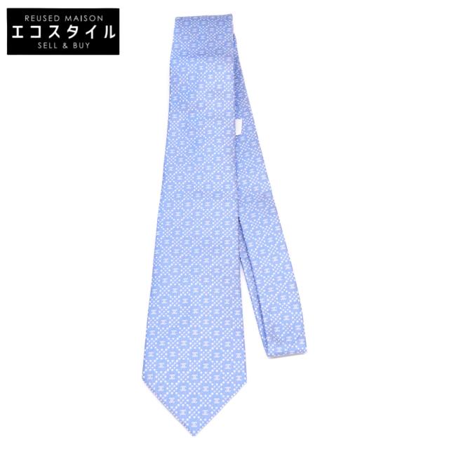 CHANEL シャネル ネクタイ ライトブルー メンズ