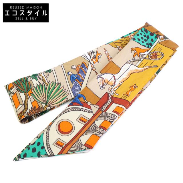 HERMES エルメス スカーフ ブラウン系 レディース
