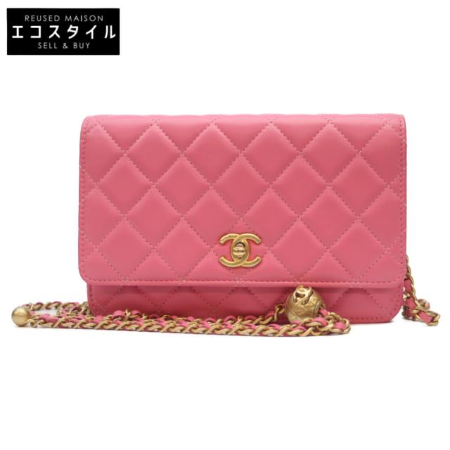 CHANEL シャネル ショルダーバッグ ピンク/GD金具 レディース