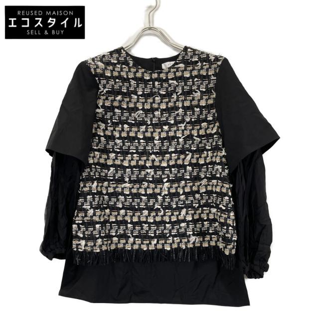 ADORE アドーア トップス 38 ブラック ツイード レディース