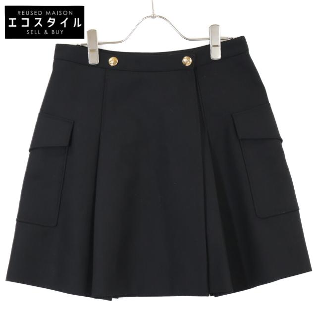 CELINE セリーヌ スカート 36 ブラック レディース