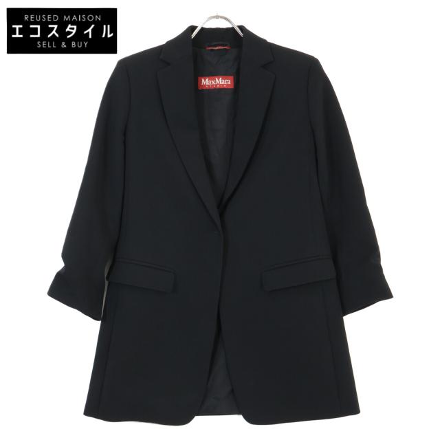 MAXMARA STUDIO マックスマーラスタジオ ジャケット 38 ブラック レディース