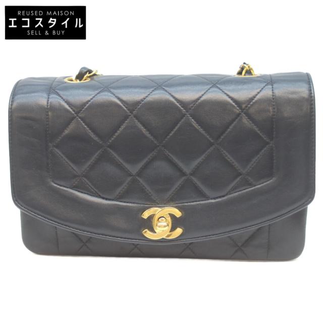 CHANEL シャネル ショルダーバッグ ネイビー/GD金具 レディース