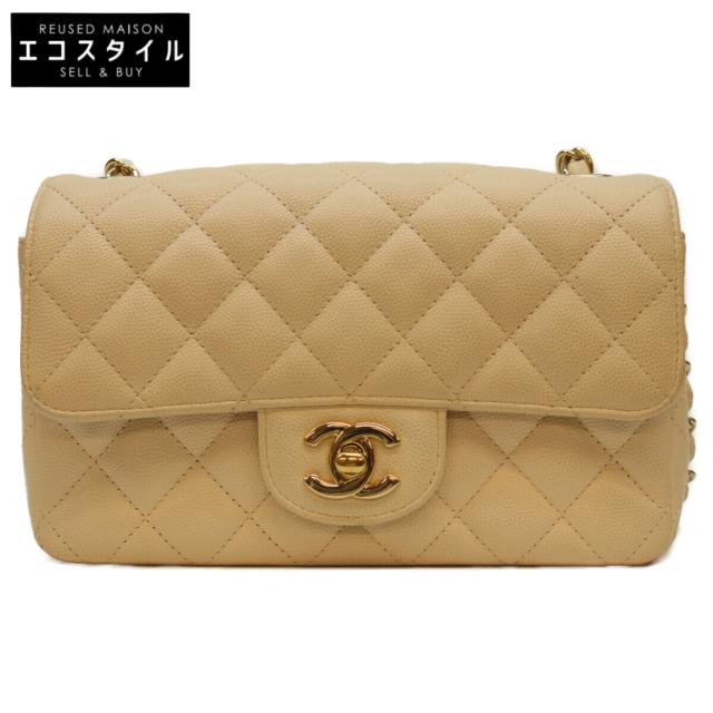 CHANEL シャネル ショルダーバッグ ライトベージュ/GD金具 レディース
