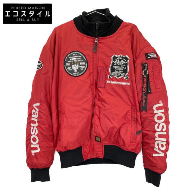 VANSON バンソン ジャケット 3XL レッド メンズ