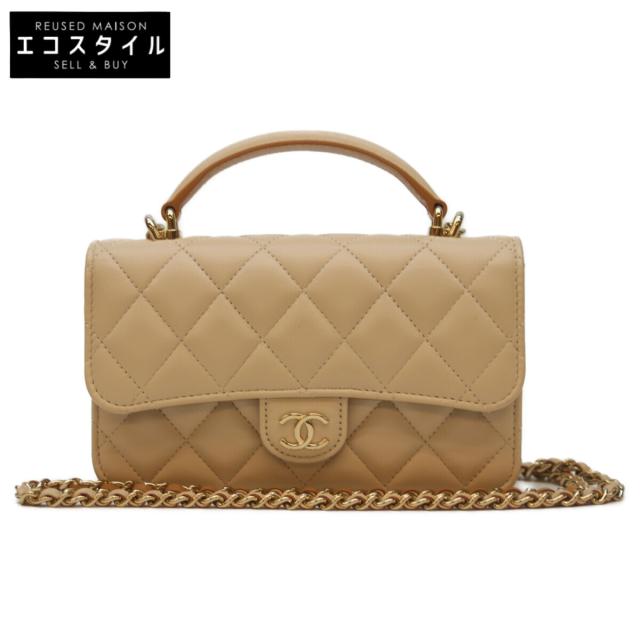 CHANEL シャネル ショルダーバッグ ベージュ/GD金具 レディース