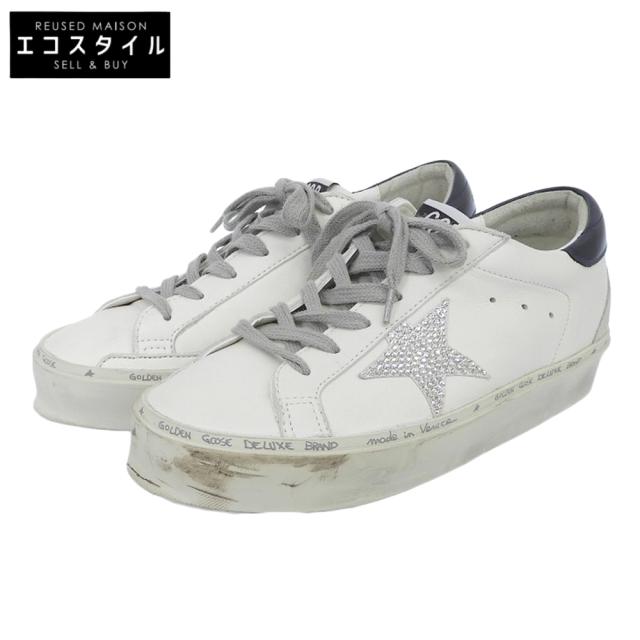 GOLDEN  ゴールデングース シューズ 39 ホワイト/ネイビー メンズ