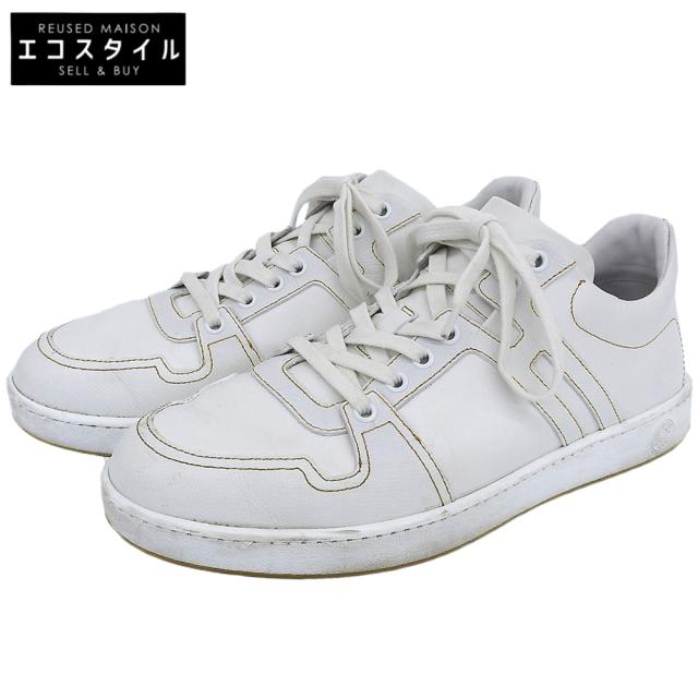 HERMES エルメス シューズ 42.5 ホワイト メンズ