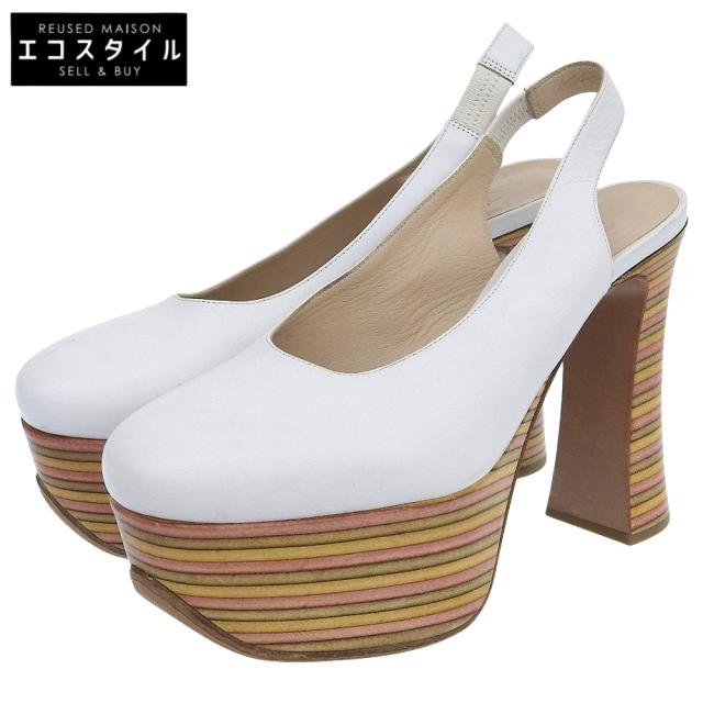 CHLOE クロエ シューズ 36 ホワイト レディース