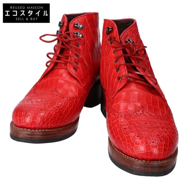 ZELE-PARIS ゼルパリ シューズ 43 レッド メンズ