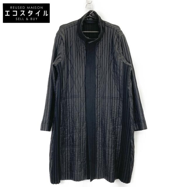 HOMME PLISSE ISSEY MIYAKE オムプリッセ イッセイミヤケ コート 2 ブラック メンズ