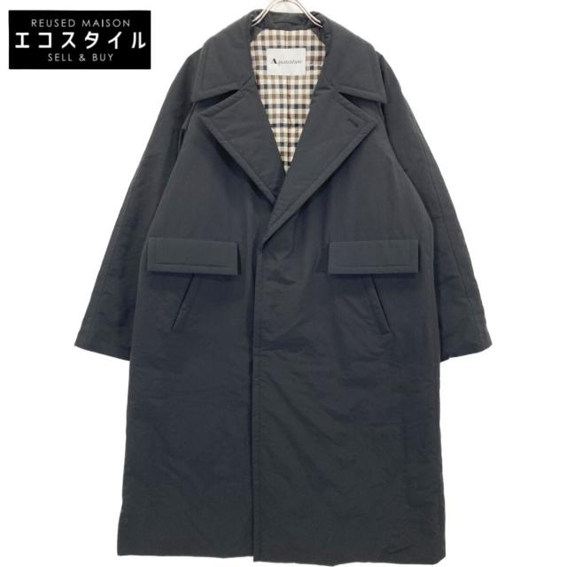Aquascutum アクアスキュータム コート M ブラック メンズ