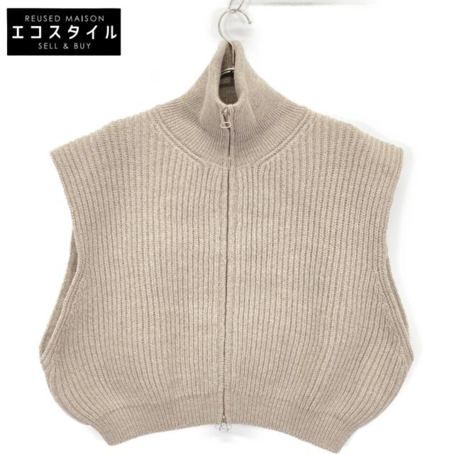 JOHN MASON SMITH ジョンメイソンスミス ベスト M ベージュ レディース