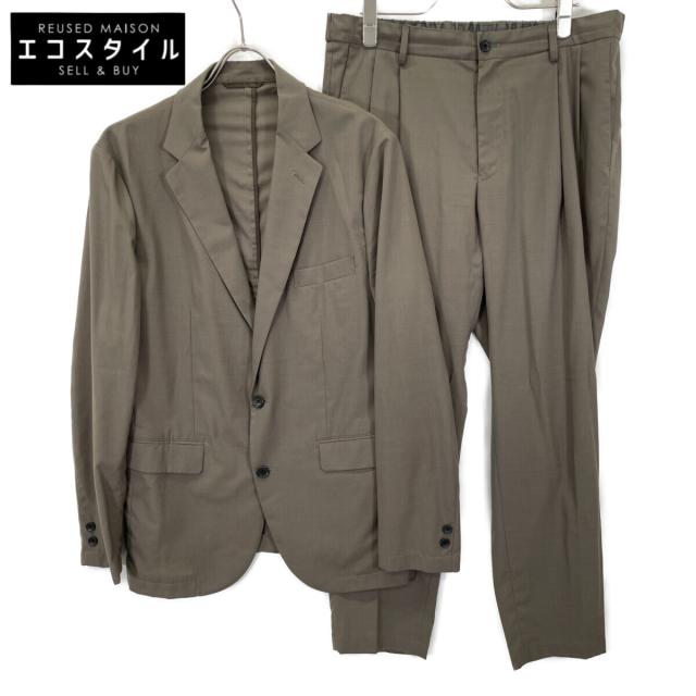 Green label relaxing グリーンレーベルリラクシング スーツ セットアップ XL、L カーキ メンズ