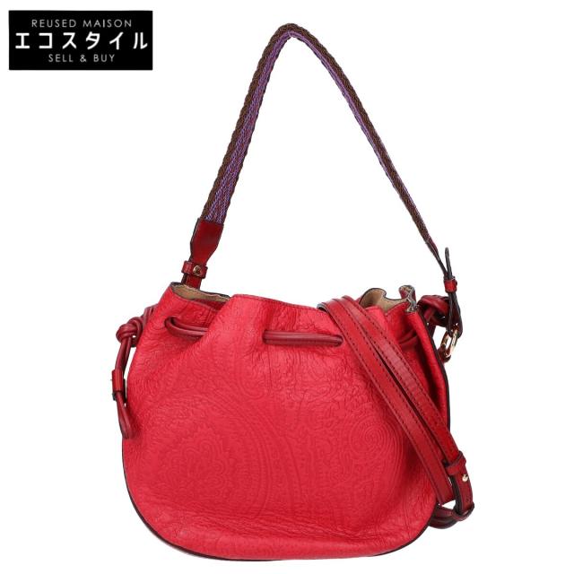 ETRO エトロ ショルダーバッグ レッド レディース
