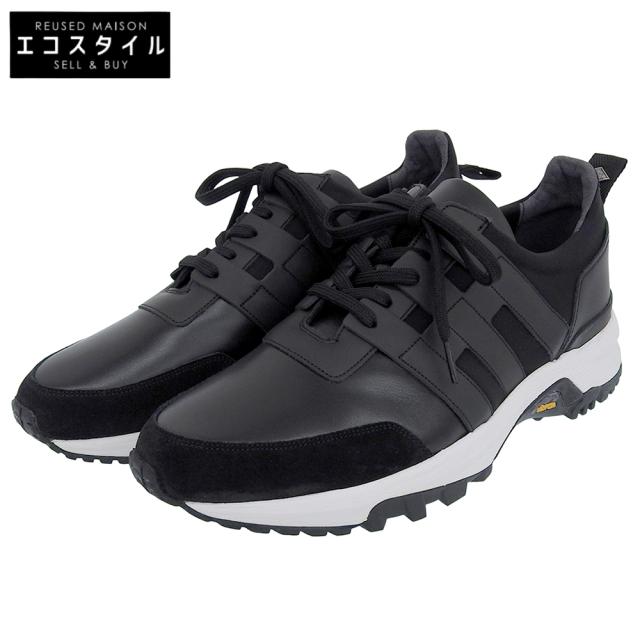 WH ダブルエイチ シューズ 9 ブラック メンズ