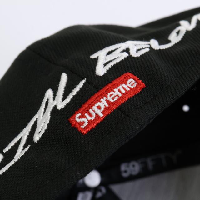 Supreme シュプリーム 帽子 7 3/8 58.7cm ブラック メンズ