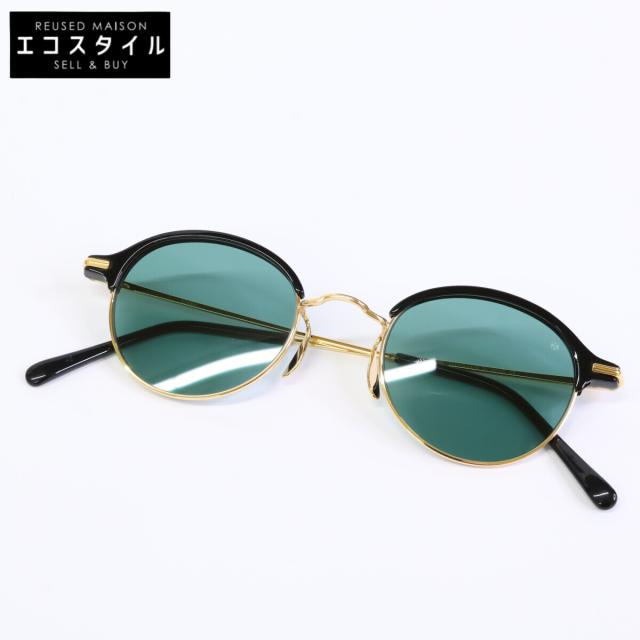 ayame アヤメ サングラス 47□21 ブラック/エメラルド