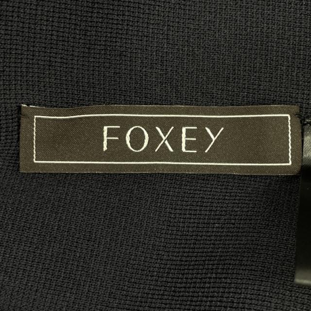 FOXEY フォクシー ワンピース 38 ネイビー／ホワイト レディース_3