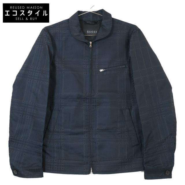 GUCCI グッチ ジャケット 44 ネイビー レディース