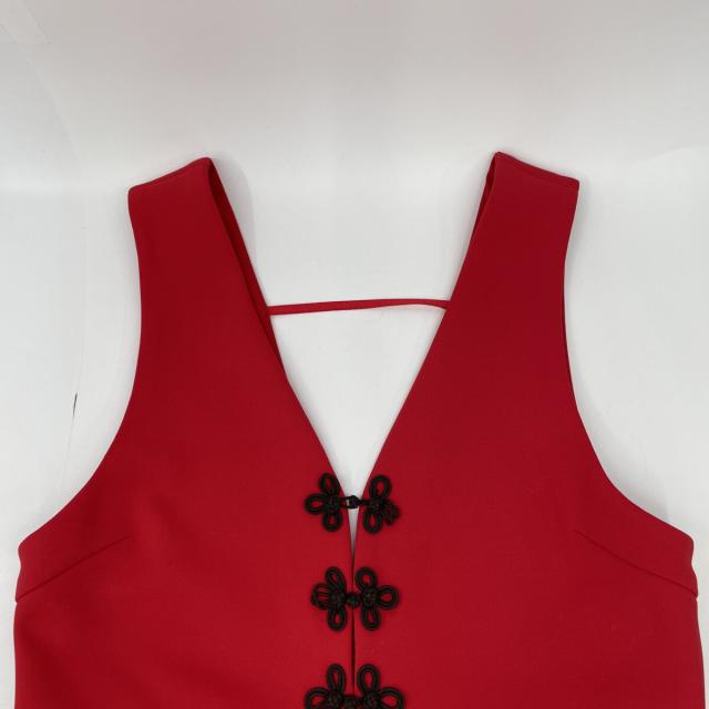 VIVIENNE TAM ヴィヴィアンタム ワンピース 38 レッド レディース