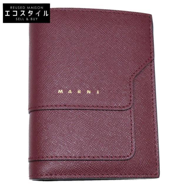 MARNI マルニ 二つ折り財布（小銭入れあり） ボルドー レディース