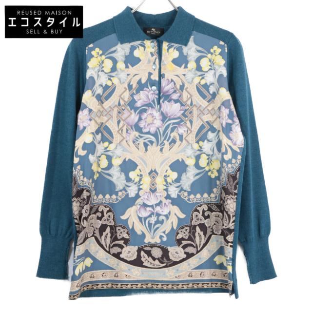 ETRO エトロ トップス 40 ブルー レディース