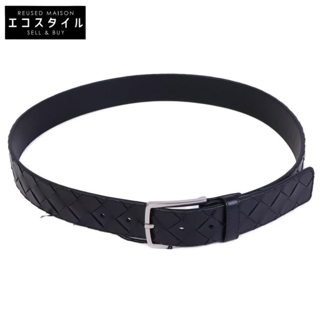 BOTTEGA VENETA ボッテガヴェネタ ベルト 85CM 34IN ブラック/シルバー メンズ