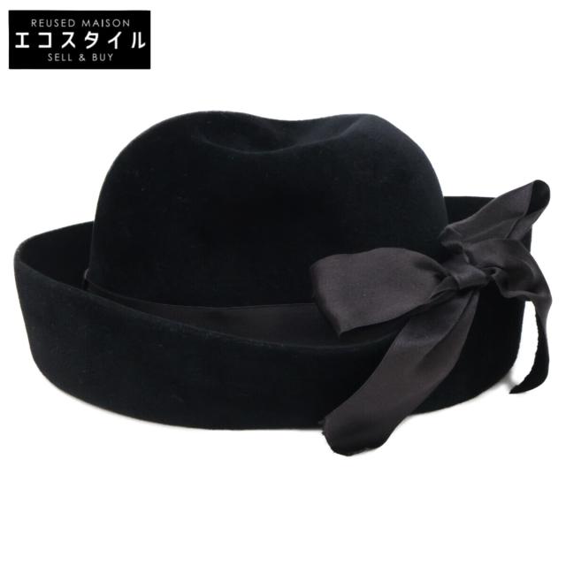 CHANEL シャネル 帽子 57 ブラック レディース