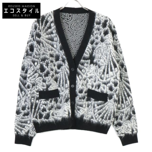 SAINT LAURENT PARIS サンローランパリ トップス M ブラック×ホワイト レディース