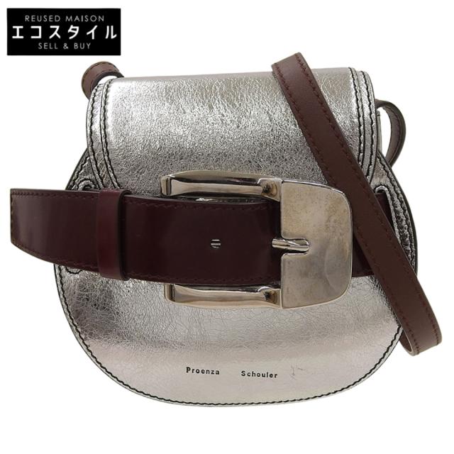 Proenza Schouler プロエンザスクーラー ショルダーバッグ シルバー/ブラウン レディース