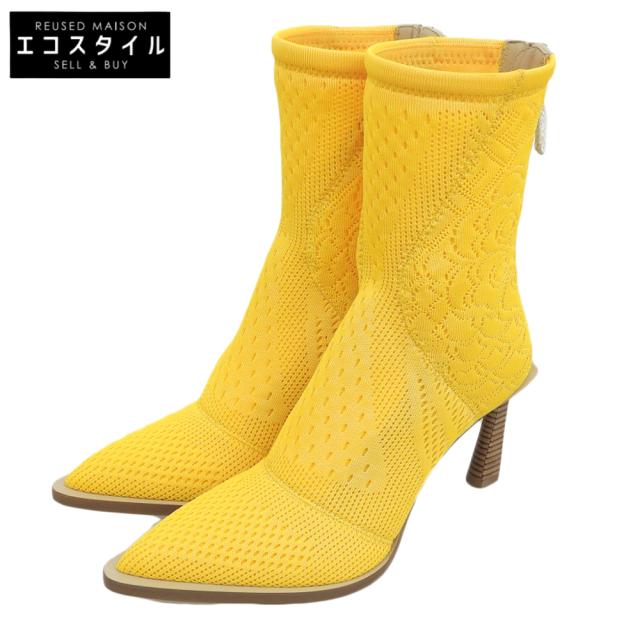 FENDI フェンディ シューズ 38 イエロー レディース